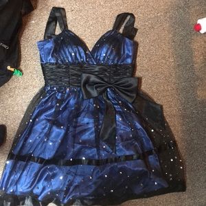 Royal blue dress with sparkles
